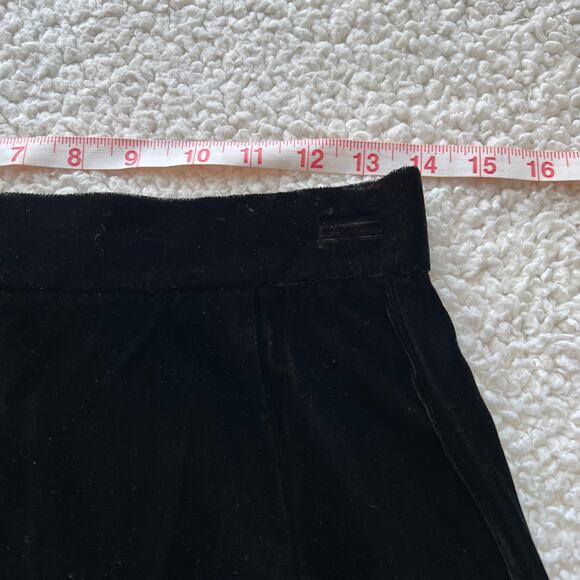 Kips Bay Black Velvet Pencil Skirt 10 - Picture 7 of 8